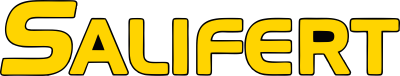Logótipo da marca Salifert em amarelo