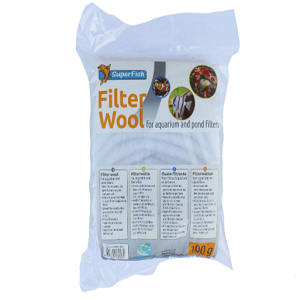Pacote branco de Filter Wool SuperFish para filtros de aquário e lagoa
