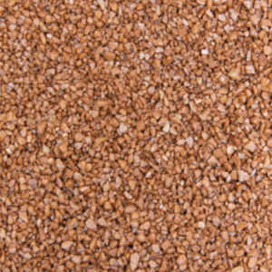 Granulado castanho em textura irregular