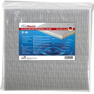 material filtrante multilayer FilterMaster UM1-60 em embalagem transparente com etiqueta azul