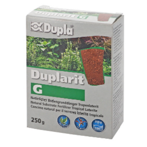 Embalagem de fertilizante natural Duplarit G de 250g com imagem de planta e substrato
