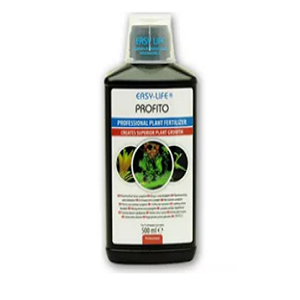 Frasco preto de fertilizante para plantas EASY-LIFE Profito 500 ml com rótulo colorido