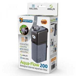 Caixa do filtro interno para aquário Aqua-Flow 200 da marca SuperFish