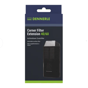 Filtro de canto Dennerle Corner Filter Extension 40/60 em embalagem preta