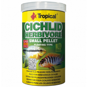 Embalagem de ração Tropical Cichlid Herbivore para ciclídeos herbívoros
