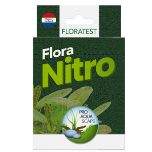 Embalagem de produto Floratest Flora Nitro com plantas aquáticas
