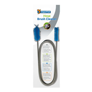 Escova limpa tubos azul com cabo metálico flexível da SuperFish