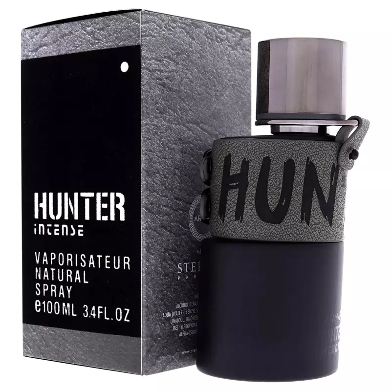 Frasco e caixa de perfume Hunter Intense