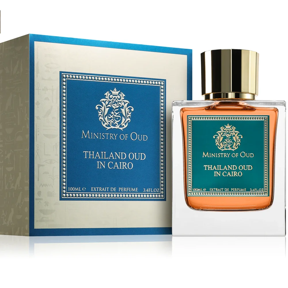 Frasco e caixa de perfume Ministry of Oud Thailand Oud in Cairo