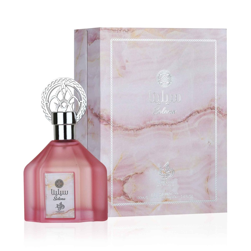 Frasco de perfume rosa fosco com embalagem rosa marmoreada