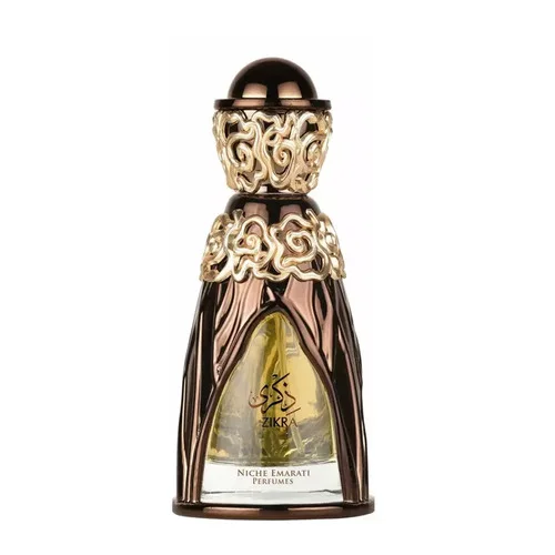 frasco de perfume decorativo dourado e vidro amarelo