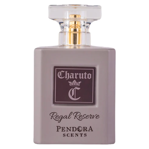 Frasco de perfume Charuto Regal Reserve Pendora Scents cinza