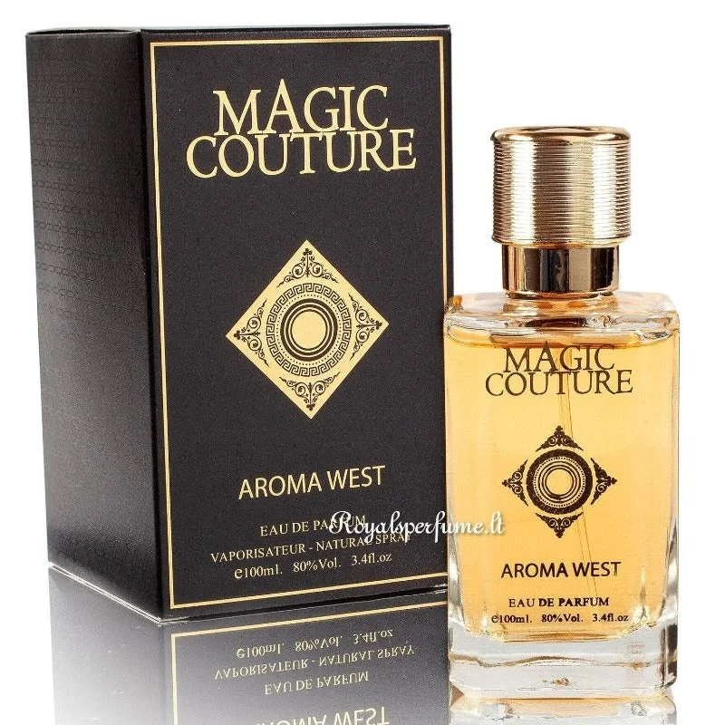 Perfume Magic Couture Aroma West com frasco e caixa