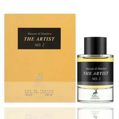 Frasco de perfume e caixa Maison Al Hambra THE ARTIST NO. 2