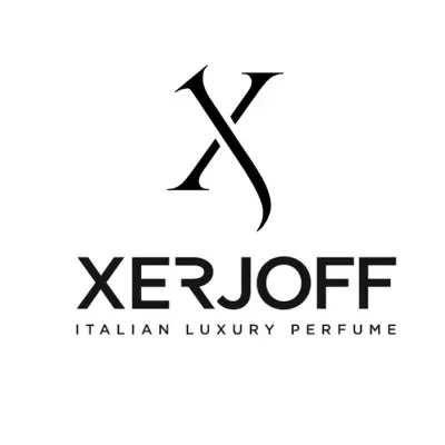 Logótipo XERJOFF com texto 'ITALIAN LUXURY PERFUME'