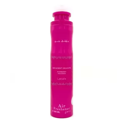 Frasco rosa de ambientador de ar Lattafa 300 ml