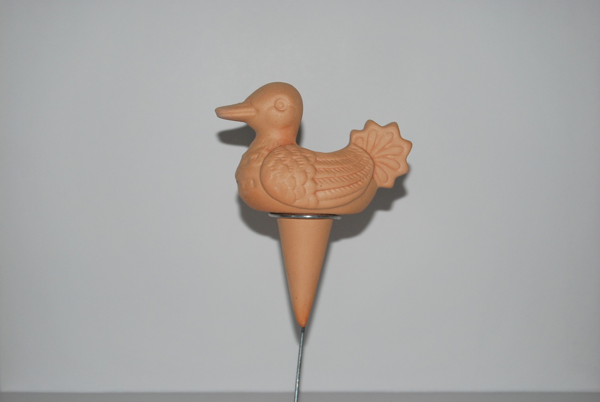 Suporte para plantas em terracota em forma de pato