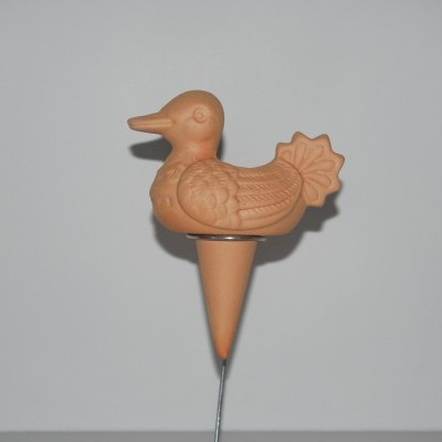 Suporte para plantas em terracota em forma de pato