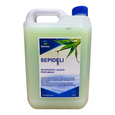 Recipiente de detergente líquido perfumado SEPIDELI com tampa azul