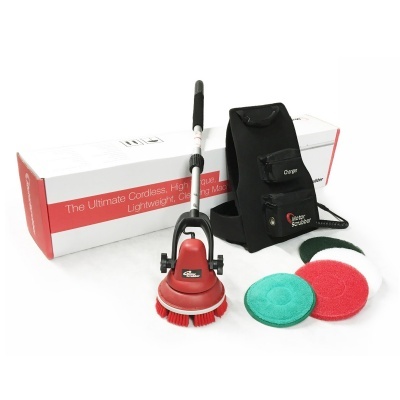 Máquina portátil de limpeza sem fios com acessórios e mochila