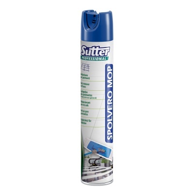 Dispensador aerosol Sutter Professional azul e branco para limpeza SPOLVERO MOP
