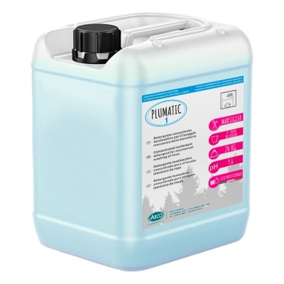 Recipiente azul de detergente concentrado Plumatic