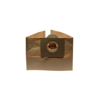 Saco para aspirador de papel castanho com suporte de cartão e orifício circular