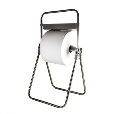 Suporte metálico para rolo de papel branco grande
