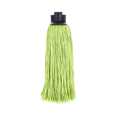 Mop verde de microfibra com suporte plástico preto