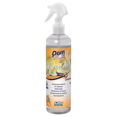 Frasco transparente com pulverizador de desodorizador Pom Nature Summer