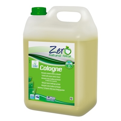 Garrafão de plástico com detergente Zero natural force Cologne