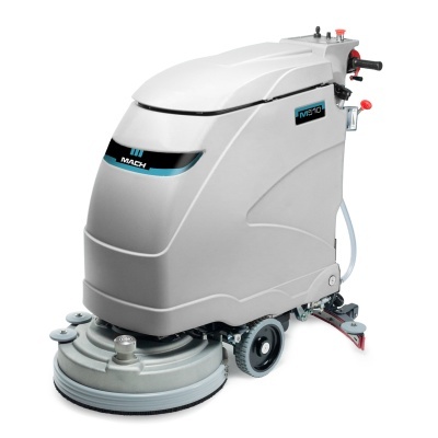 Máquina de limpeza de piso cinza MACH MV70 com escova grande e rodas