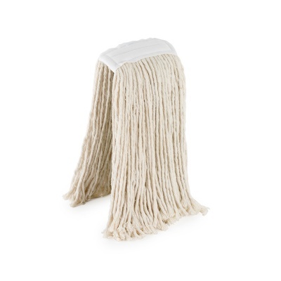 Esfregona branca com cerdas longas de algodão