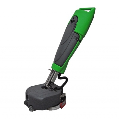 Máquina de limpeza profissional preta com pega verde