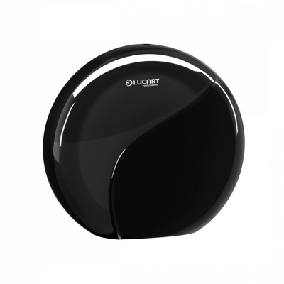Dosificador redondo negro para papel higiénico LUCART Professional
