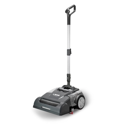 Varredora elétrica cinzenta LAVOR com alça preta e rodas cinzentas