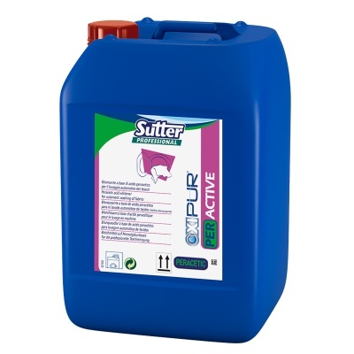 Recipiente plástico azul de produto de limpeza Sutter Professional