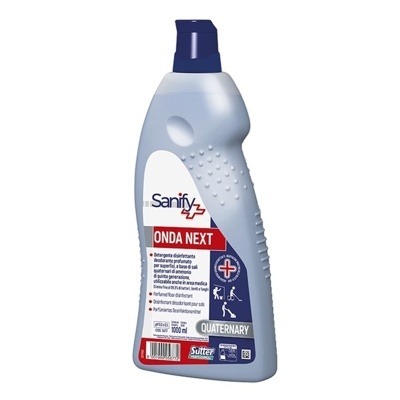 Frasco de detergente desinfetante Sanify ONDA NEXT cinzento com tampa azul