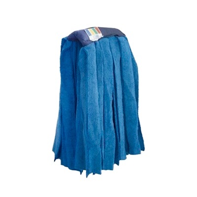 Mop azul com tiras e faixa superior azul escuro