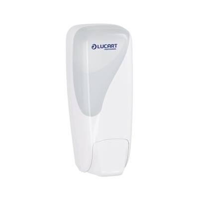 Dispenser branco de sabão líquido com marca LUCART PROFESSIONAL