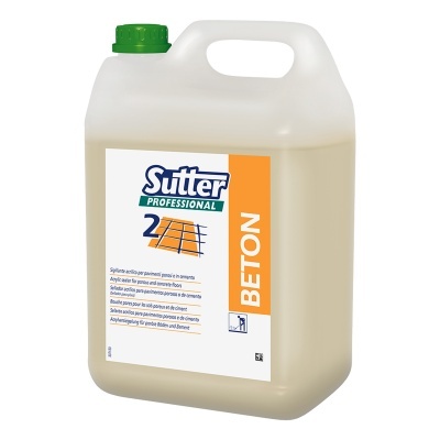 Recipiente plástico branco com rótulo Sutter PROFESSIONAL 2 BETON