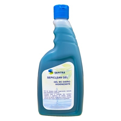 Frasco azul de gel WC higienizante SEPITRA