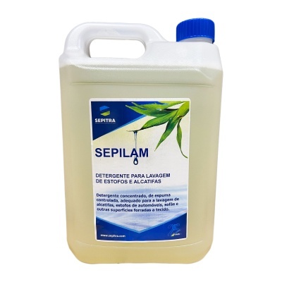 Recipiente de detergente Sepilam para lavagem de estofos e alcatifas