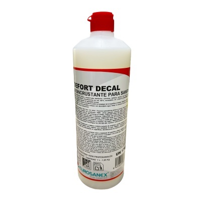 frasco branco com tampa vermelha e etiqueta informativa do produto Effort Decal