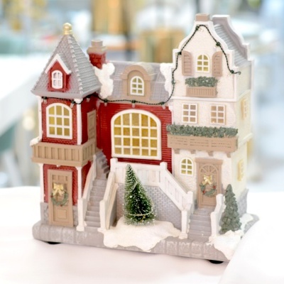 Figura "Casa de Natal" c/ Leds e Música Figura "Casa de Natal" c/ Leds e Música