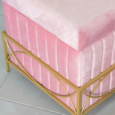 Conjunto de Pufes c/ Inox