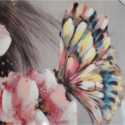 Tela Tema "Mulher c/Flores"