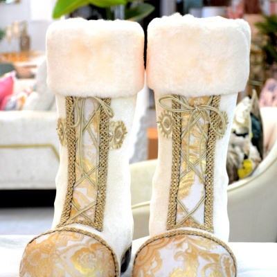 Conjunto de Botas de Natal