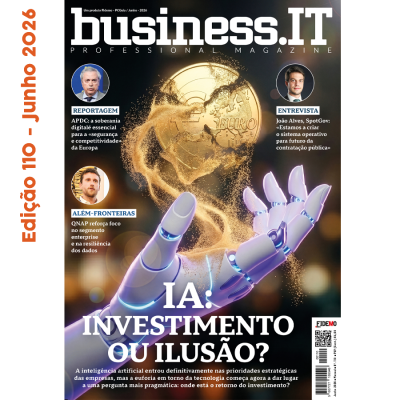 Capa da revista business.IT com mão robótica segurando euro dourado e textos variados