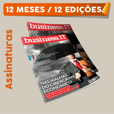 Revistas Business IT com destaque para assinatura 12 meses, 12 edições